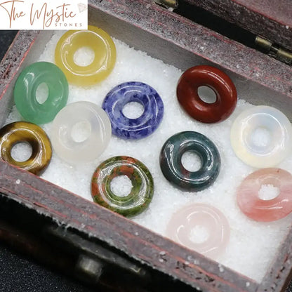 7 Chakra Crystal Donut Amulet