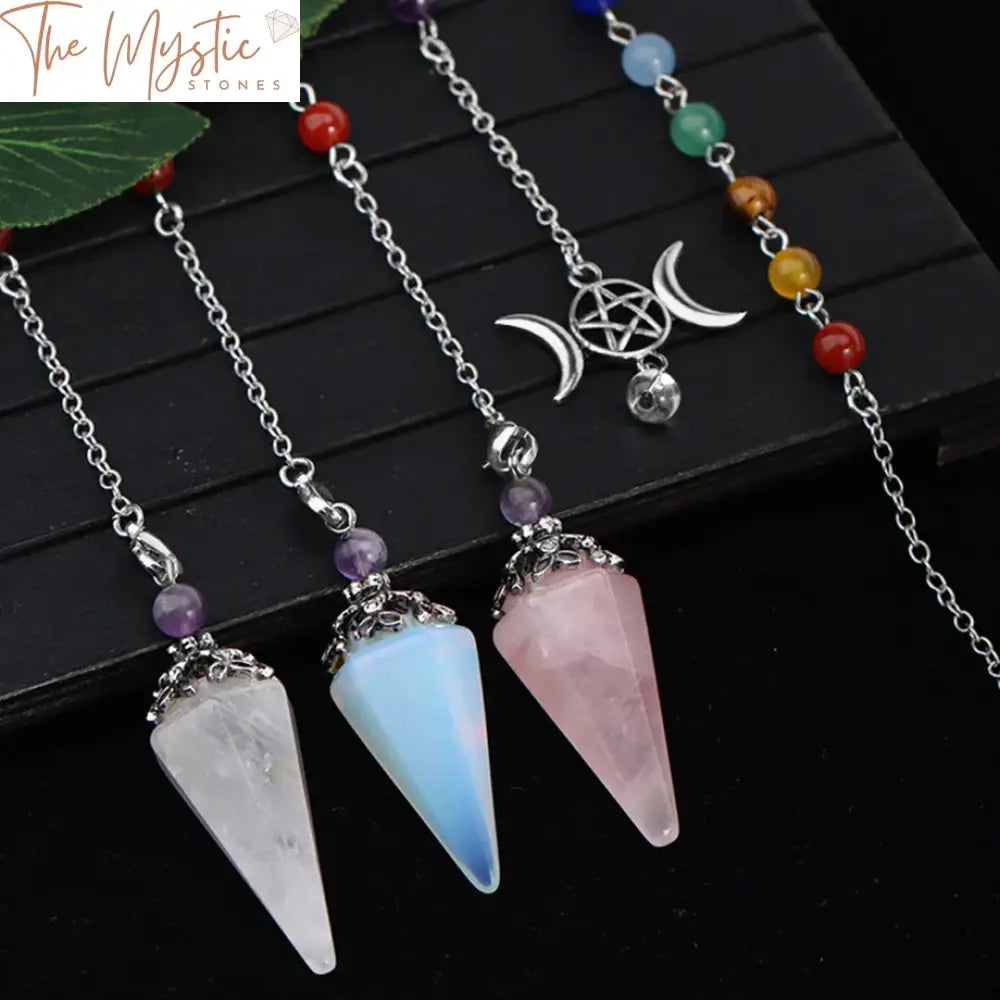 7 Chakra Crystal Pendulum Pendant