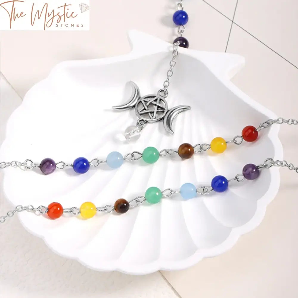 7 Chakra Crystal Pendulum Pendant