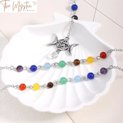 7 Chakra Crystal Pendulum Pendant