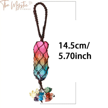 7 Chakra Crystal Tassel Keychain