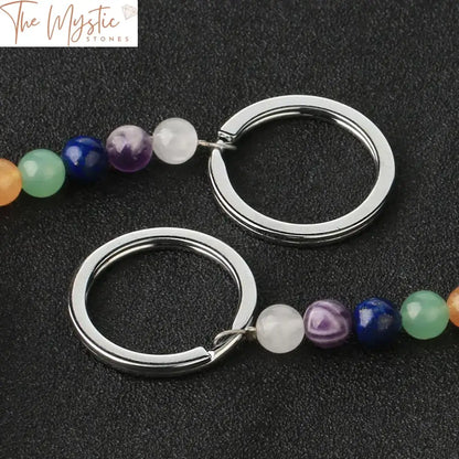 7 Chakra Healing Stone Keychain