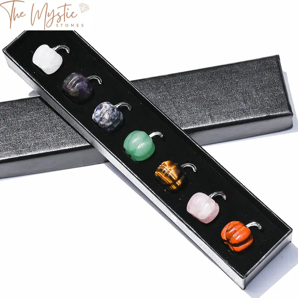 7 Chakra Mini Pumpkin Gemstone Set