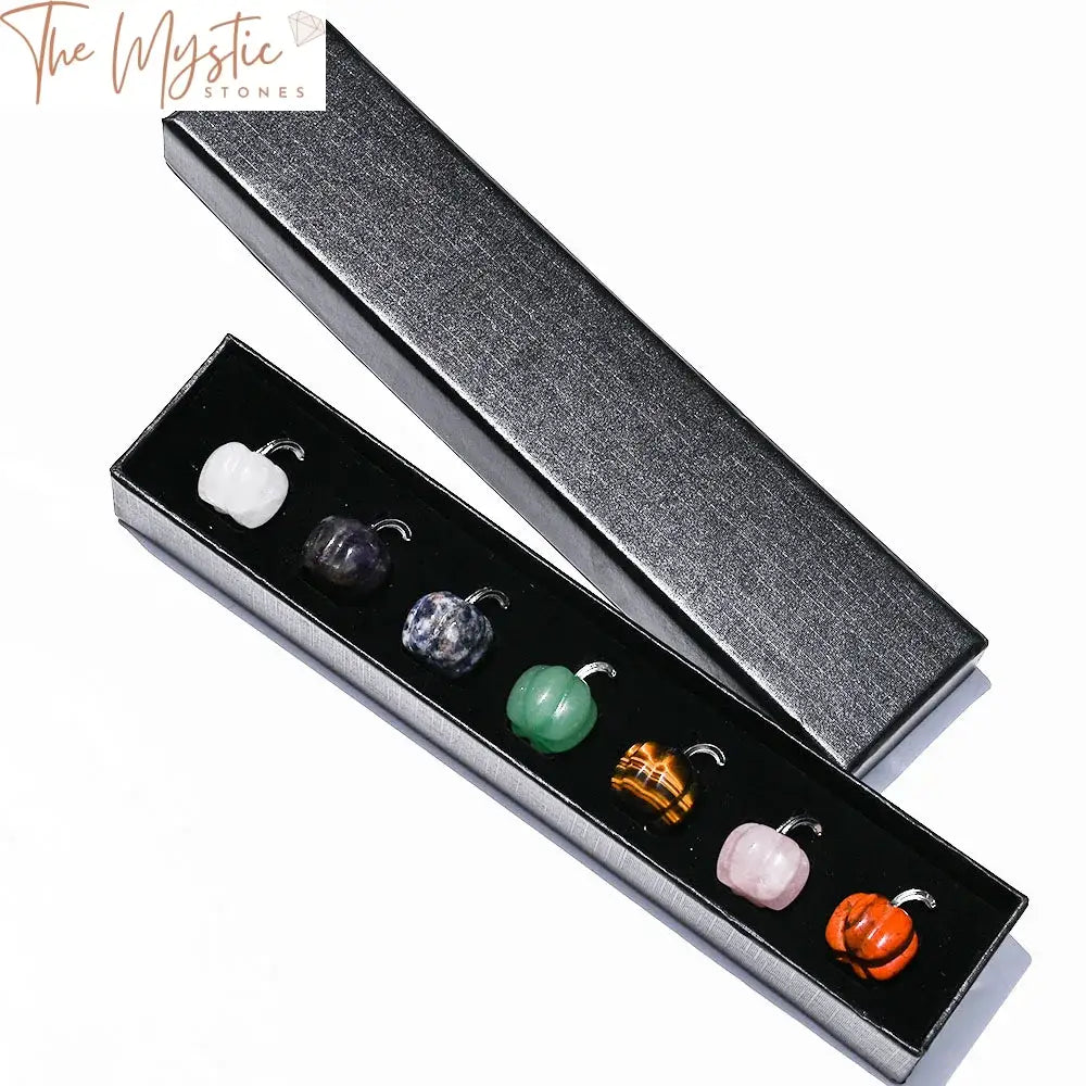 7 Chakra Mini Pumpkin Gemstone Set