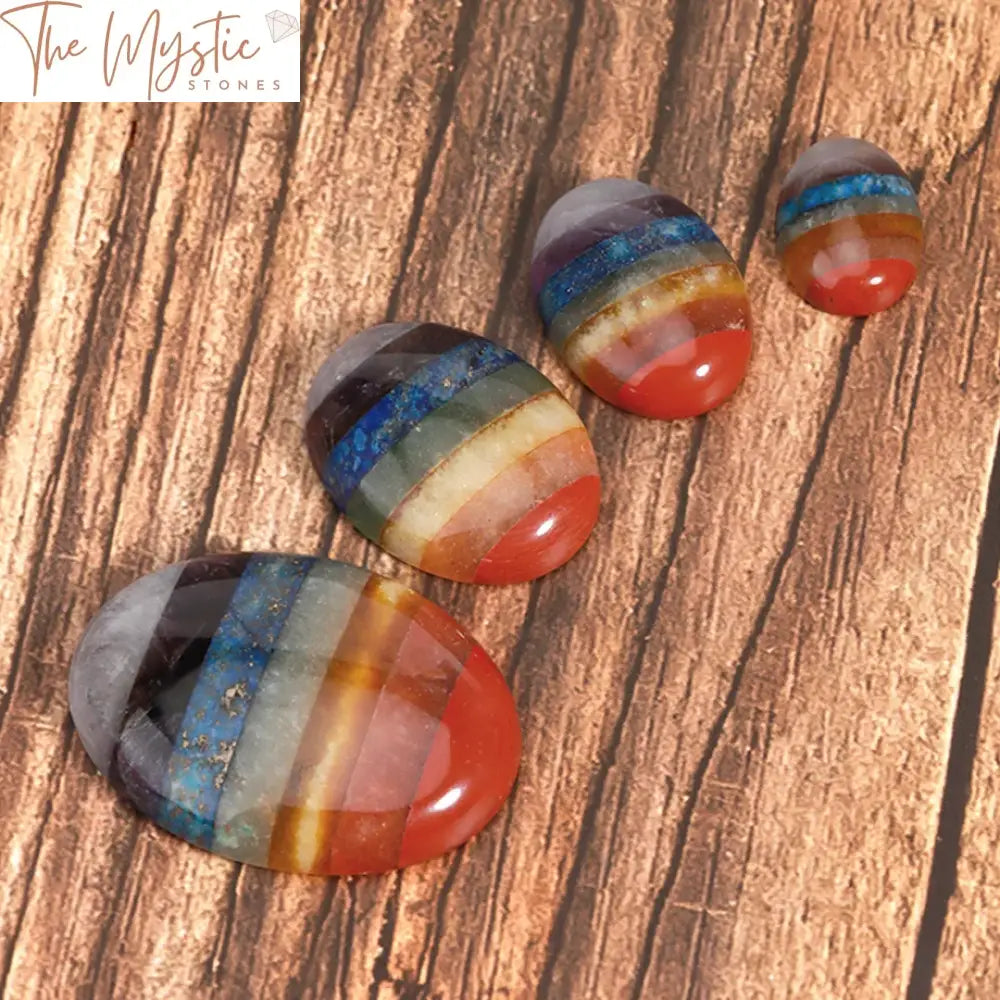 7 Chakra Natural Stone Cabochon Beads