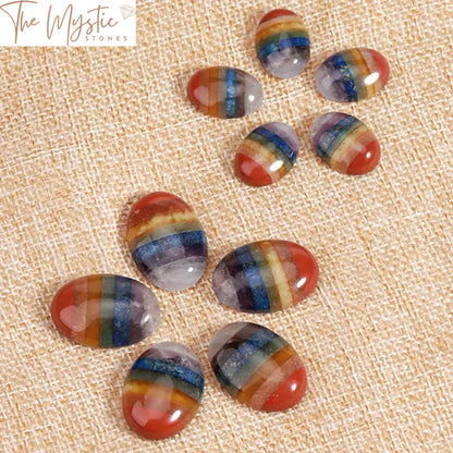 7 Chakra Natural Stone Cabochon Beads