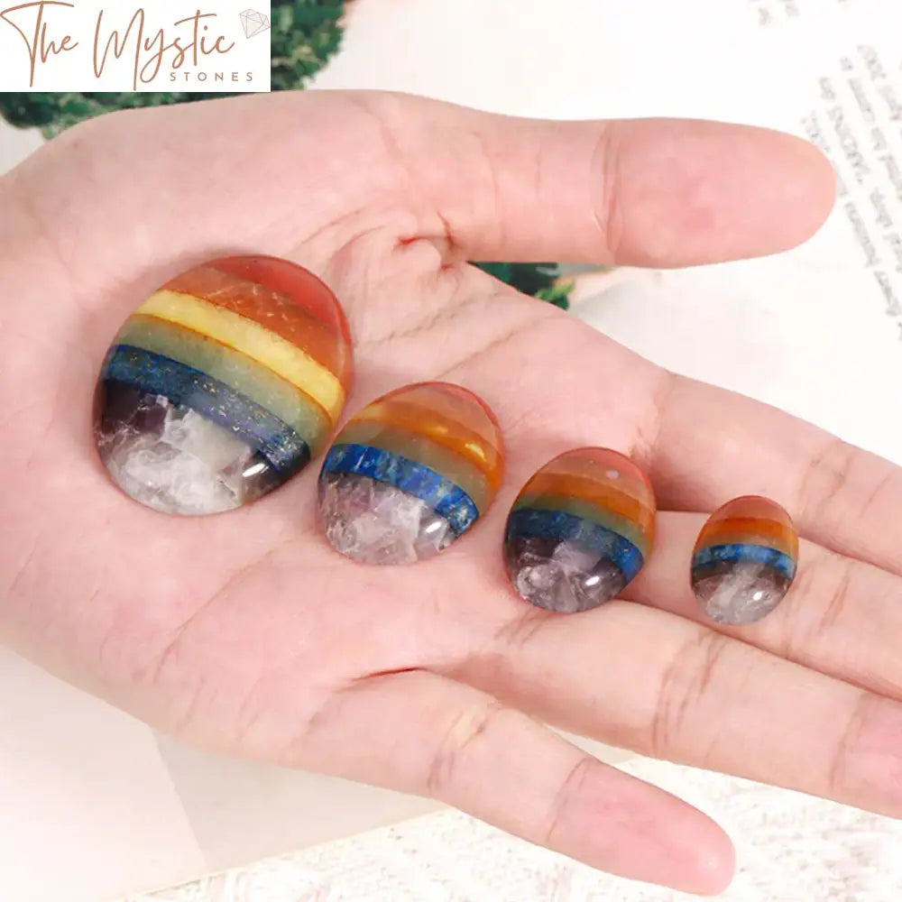 7 Chakra Natural Stone Cabochon Beads