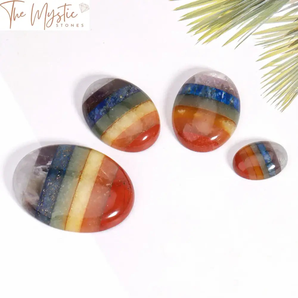 7 Chakra Natural Stone Cabochon Beads