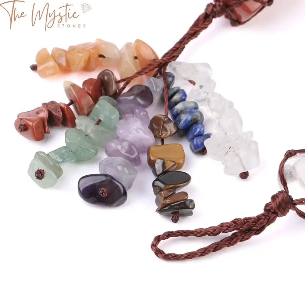 7 Chakra Natural Stone Car Hanging Decor