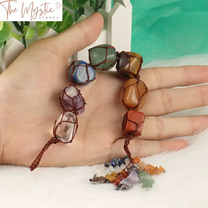 7 Chakra Natural Stone Car Hanging Decor