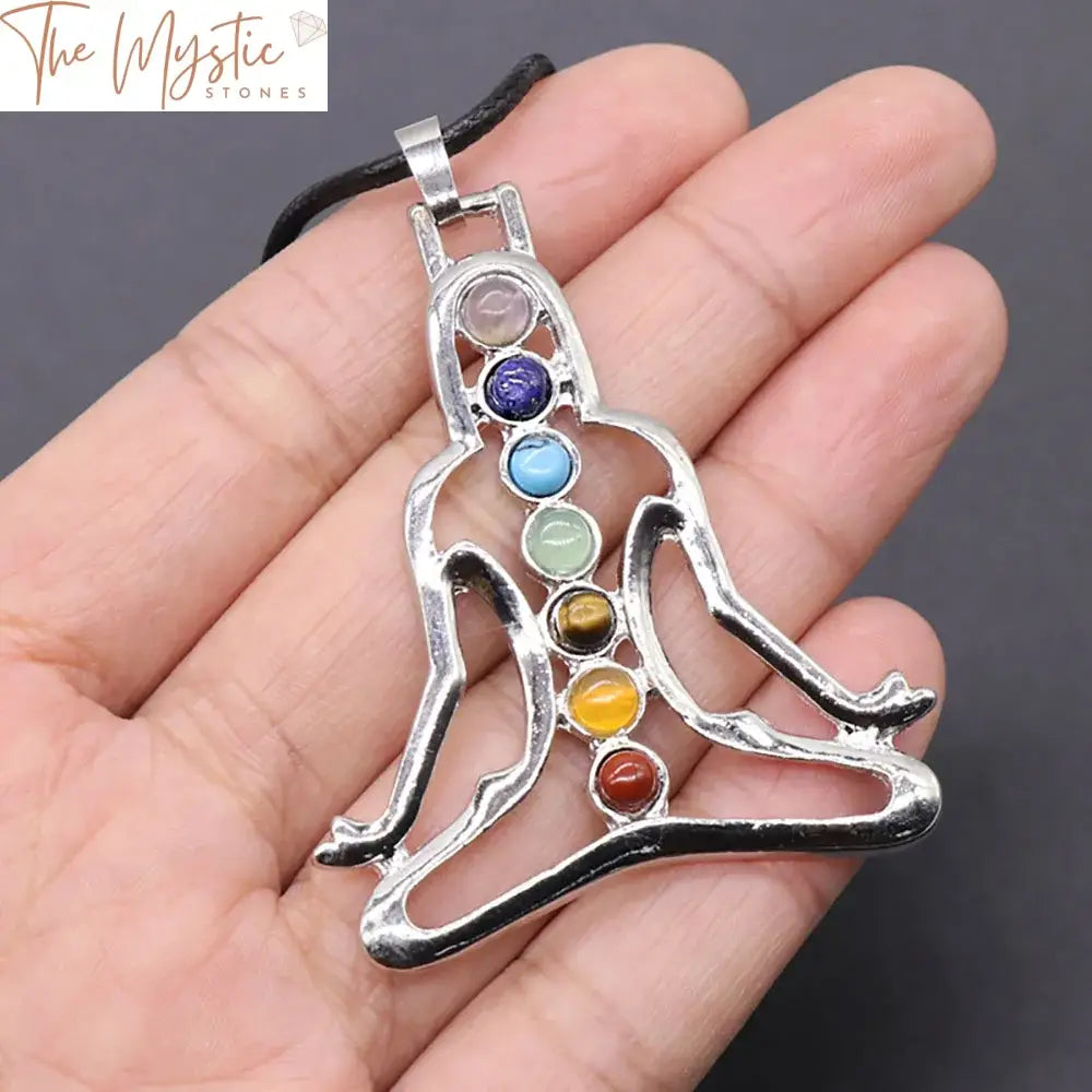 7 Chakra Natural Stone Energy Pendant