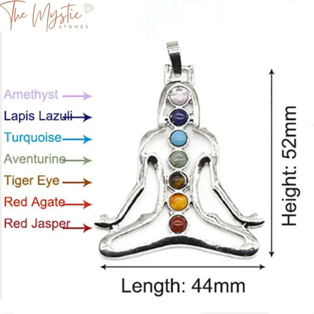 7 Chakra Natural Stone Energy Pendant