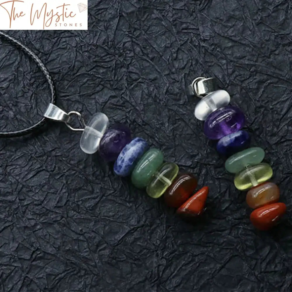 7 Chakra Natural Stone Energy Pendant