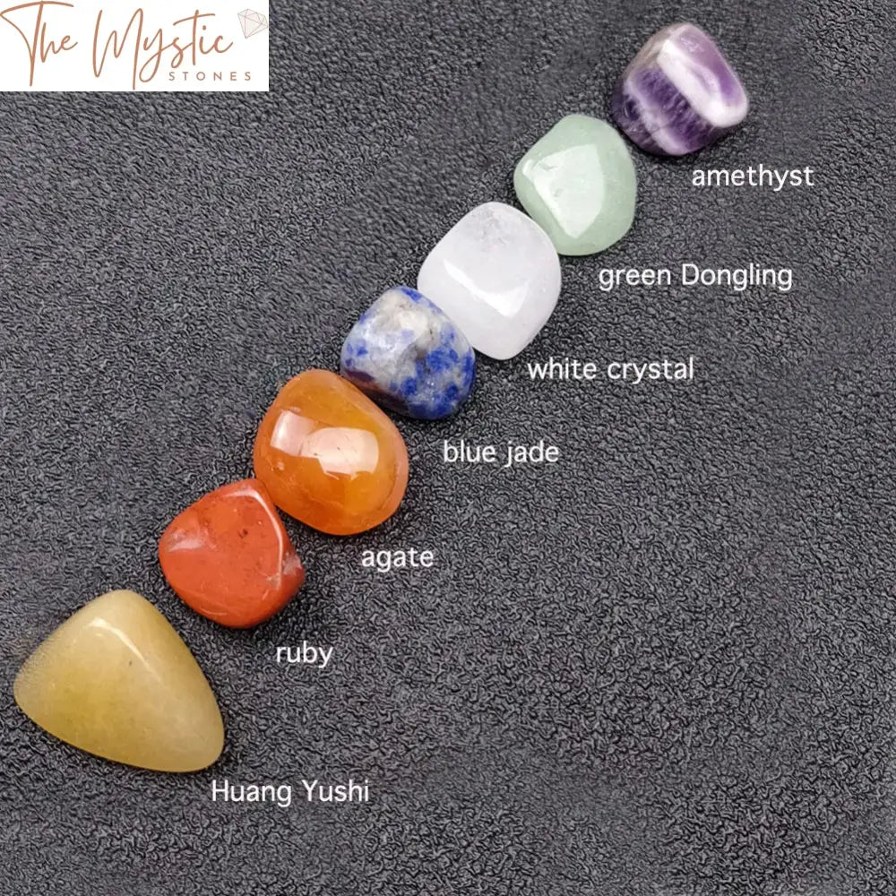 7 Chakra Obelisk Crystal Set - Double-Pointed Quartz Columns For Energy Healing And Home Decor