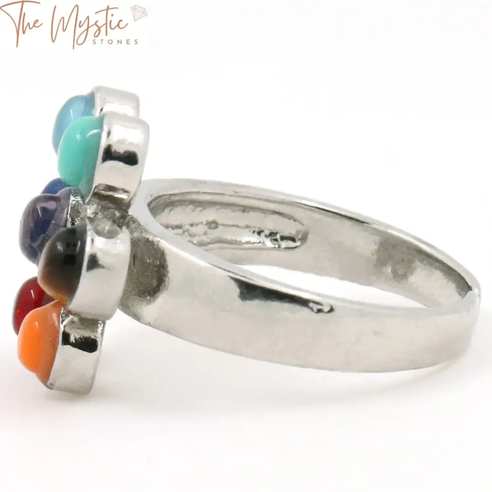 7 Chakra Reiki Healing Adjustable Ring