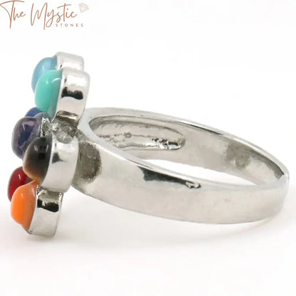 7 Chakra Reiki Healing Adjustable Ring