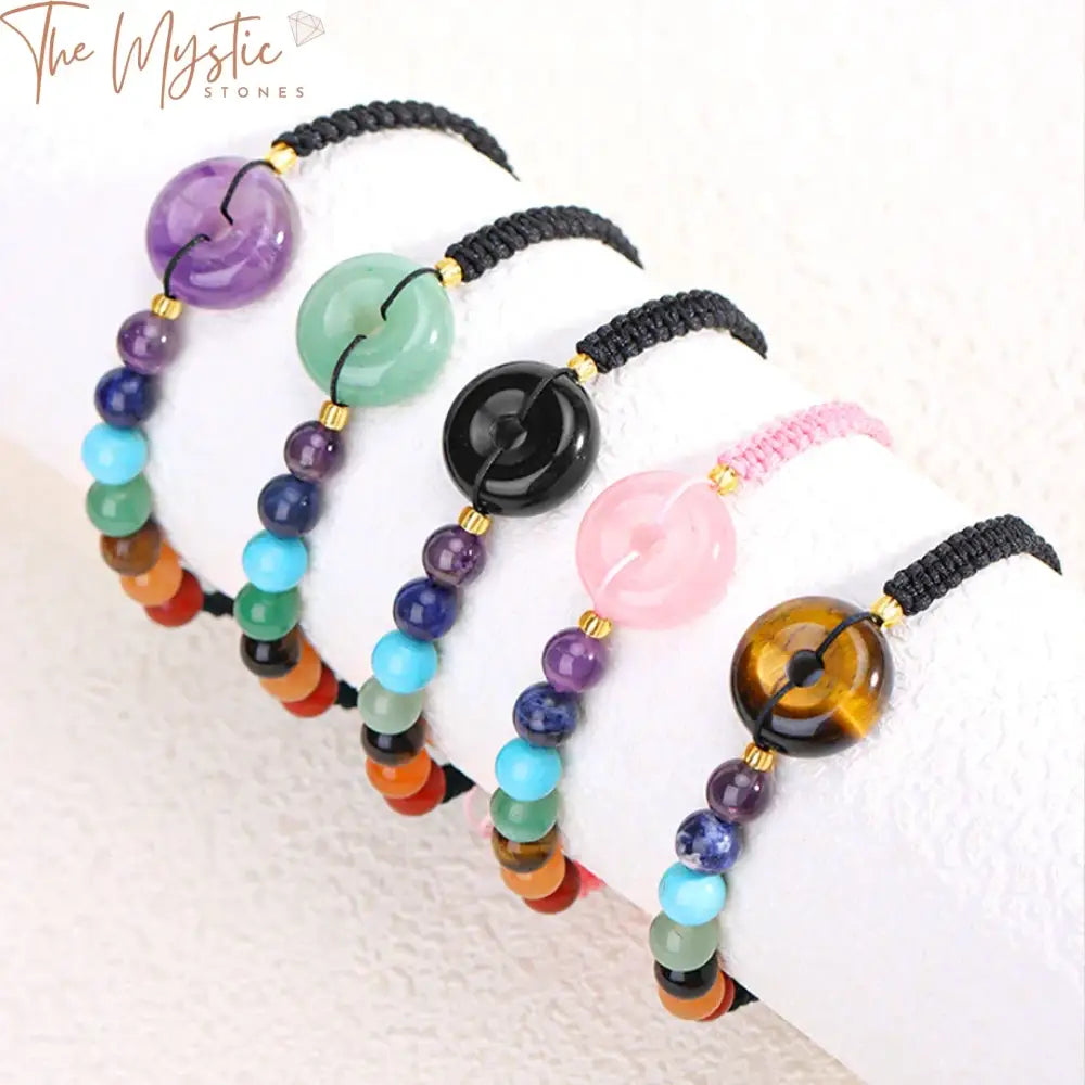 7 Chakra Reiki Natural Stone Bracelet