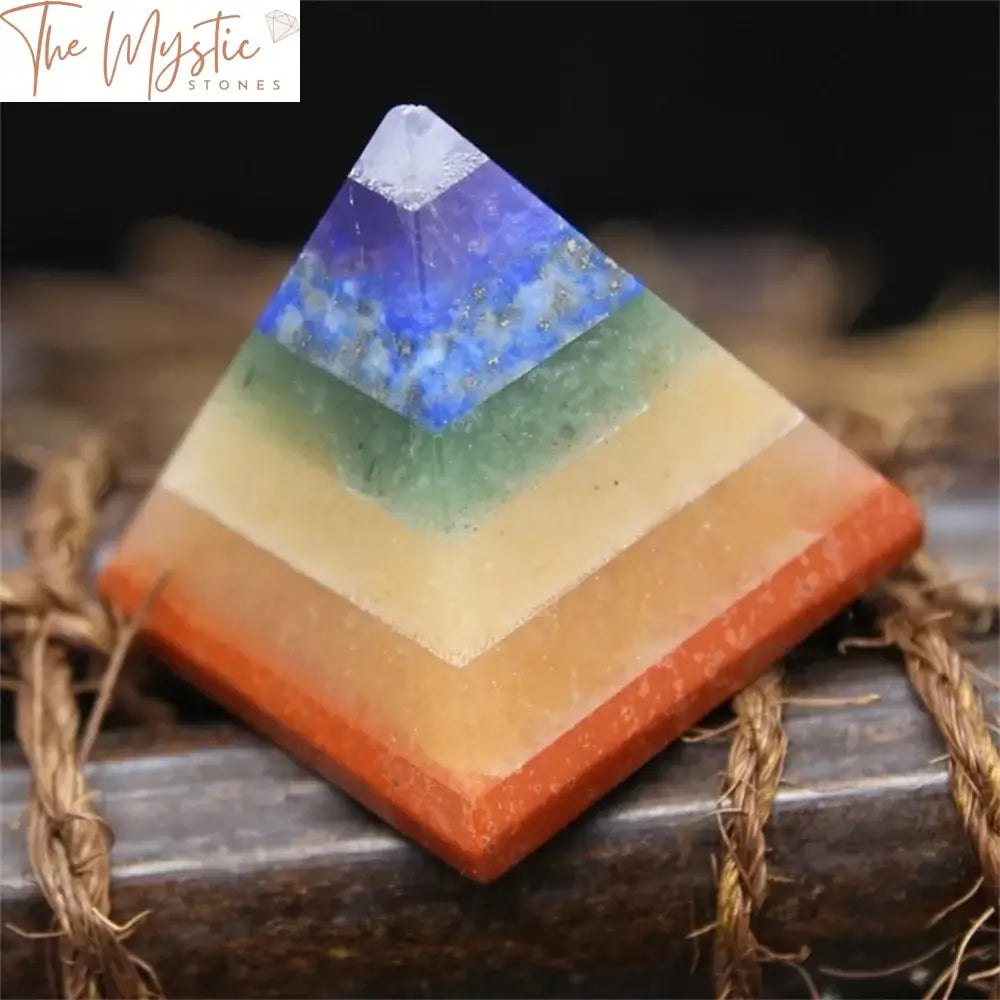 7 Chakra Reiki Pyramid Multi-Stone Energy Generator