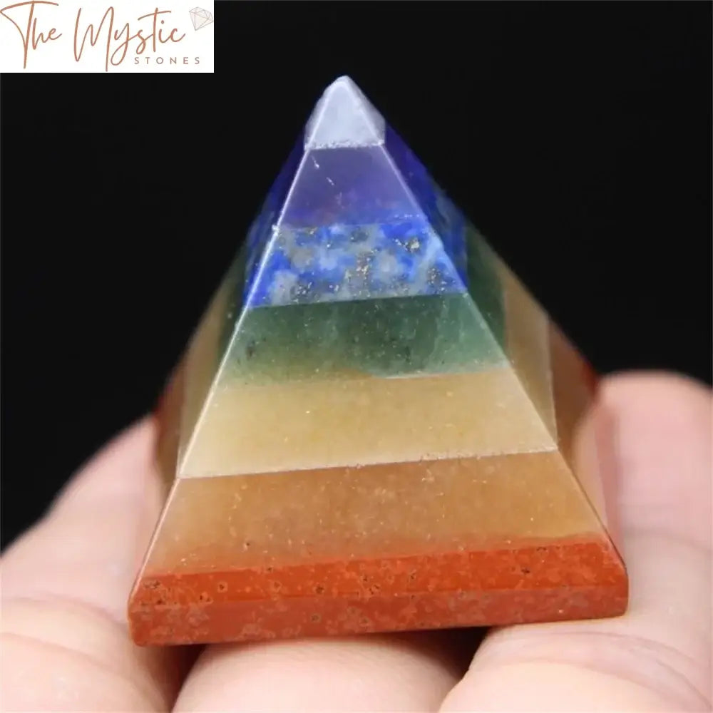 7 Chakra Reiki Pyramid Multi-Stone Energy Generator