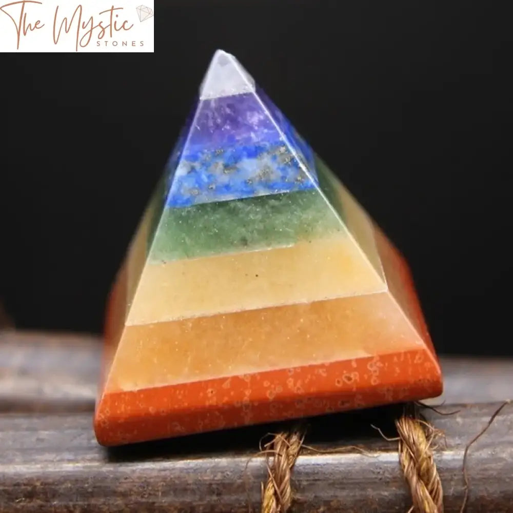 7 Chakra Reiki Pyramid Multi-Stone Energy Generator