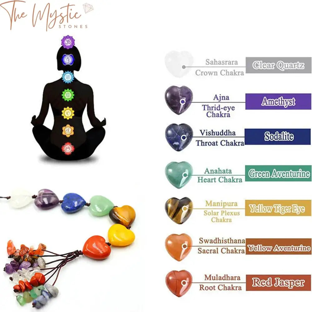 7 Chakras Natural Stone Hanging Ornament