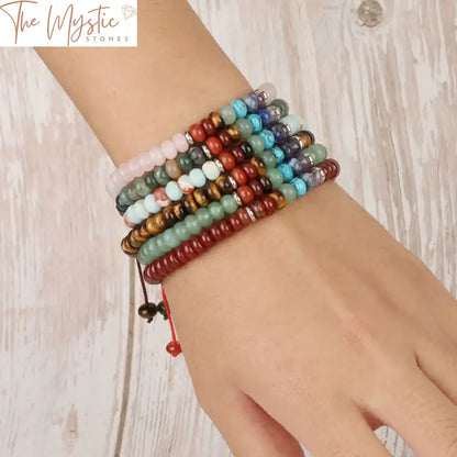 Abacus Chakra Stone Bracelet