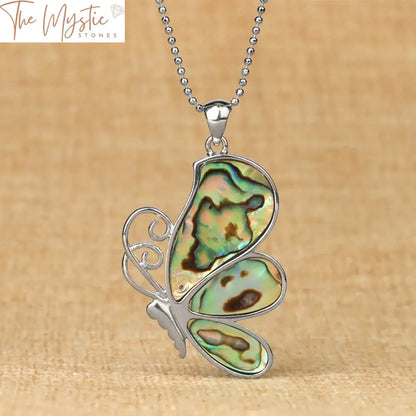 Abalone Butterfly Pendant