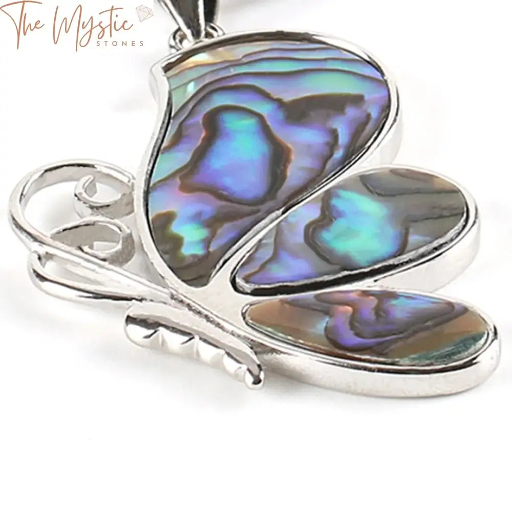 Abalone Butterfly Pendant