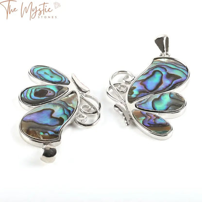 Abalone Butterfly Pendant