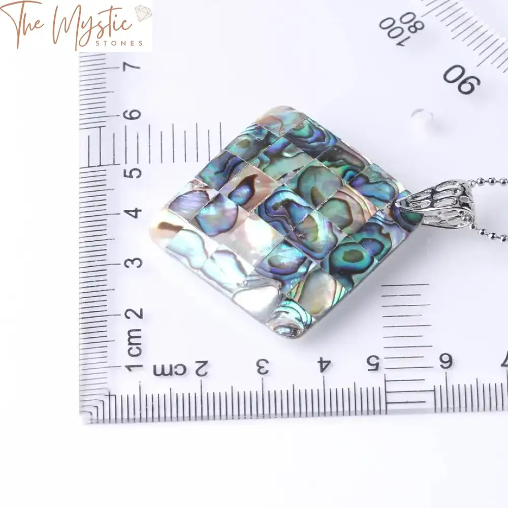 Abalone Heart & Teardrop Shell Pendant Necklace