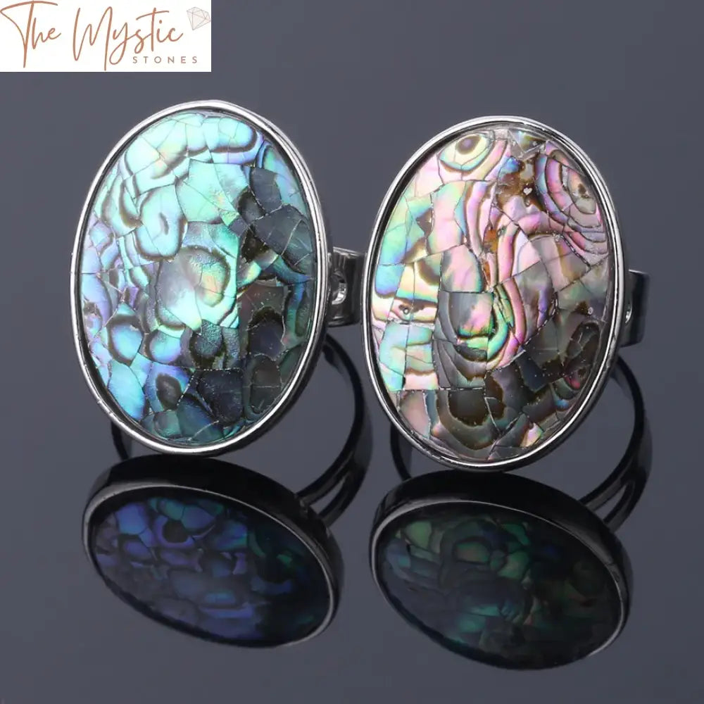 Abalone Paua Shell Wedding Band