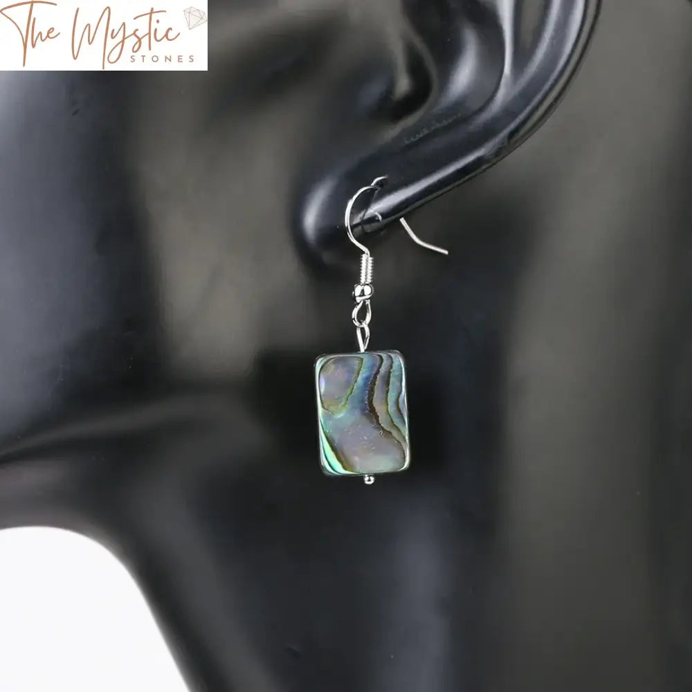 Abalone Shell Dangle Earrings