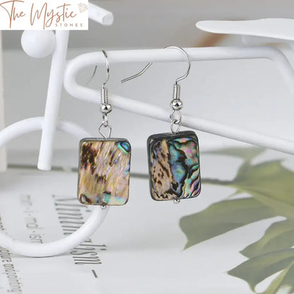 Abalone Shell Dangle Earrings