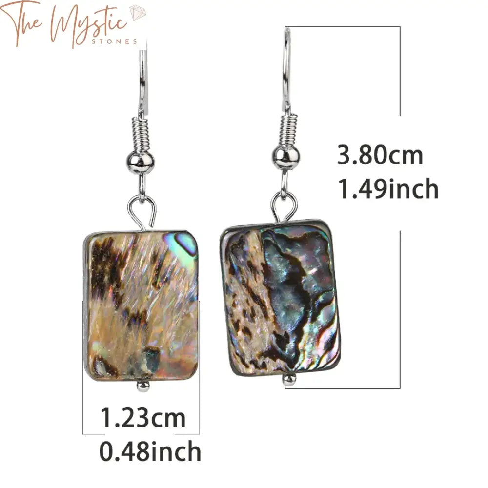 Abalone Shell Dangle Earrings