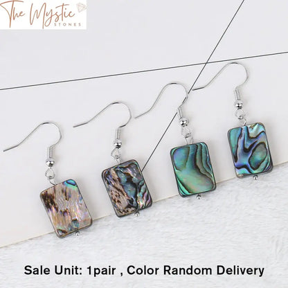 Abalone Shell Dangle Earrings