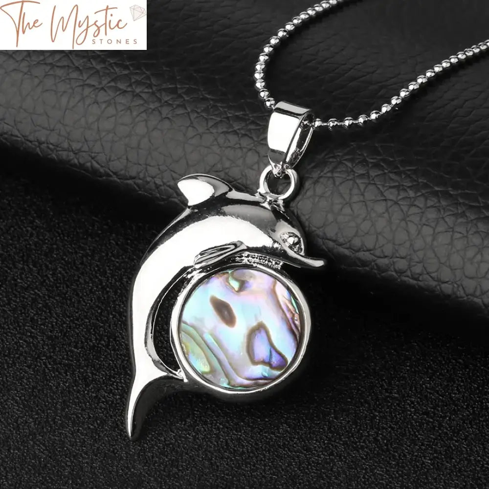 Abalone Shell Dolphin Pendant