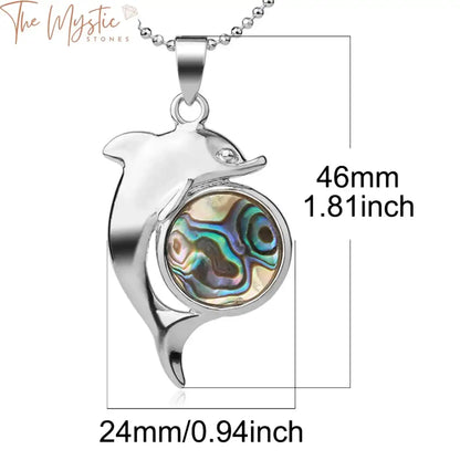 Abalone Shell Dolphin Pendant