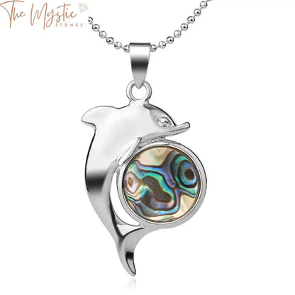 Abalone Shell Dolphin Pendant