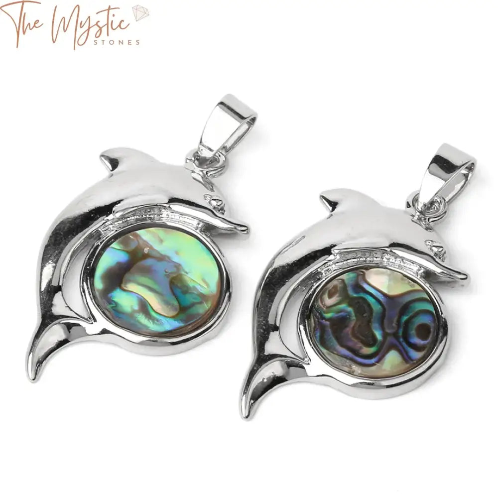 Abalone Shell Dolphin Pendant