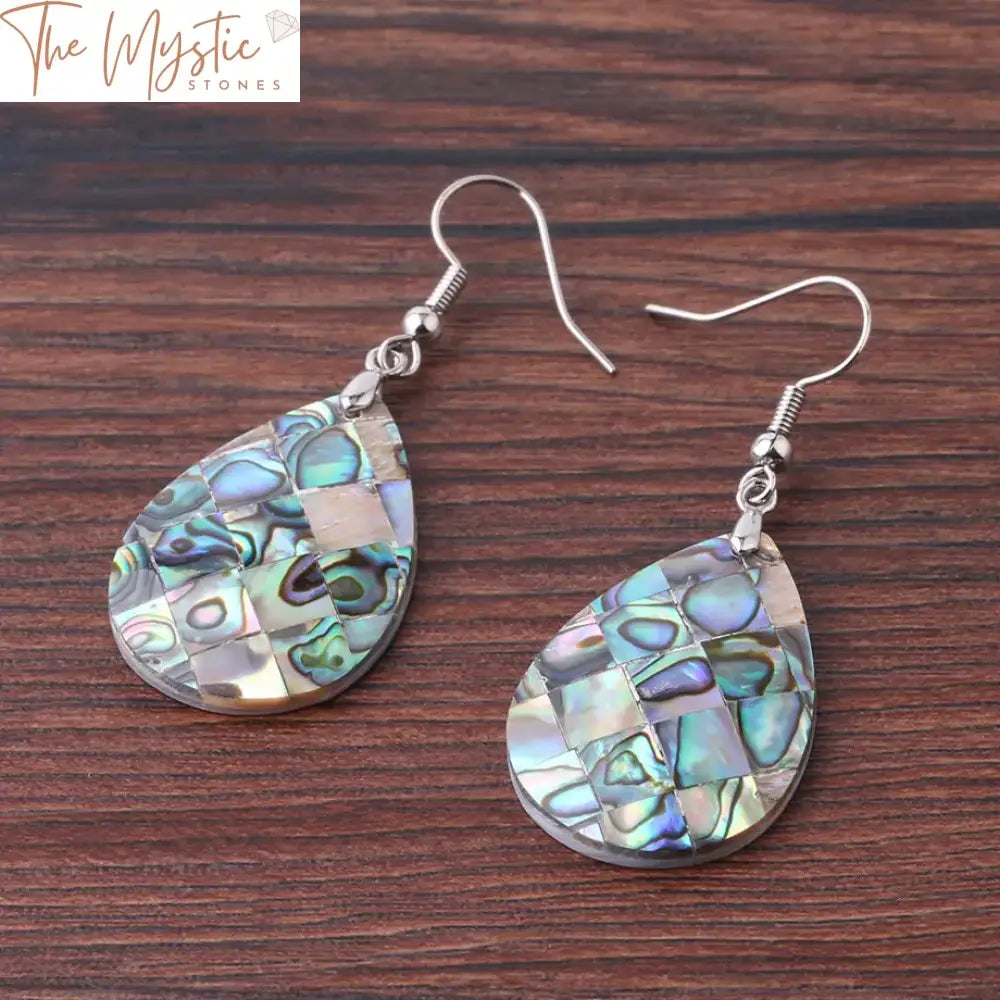 Abalone Shell Drop Earrings