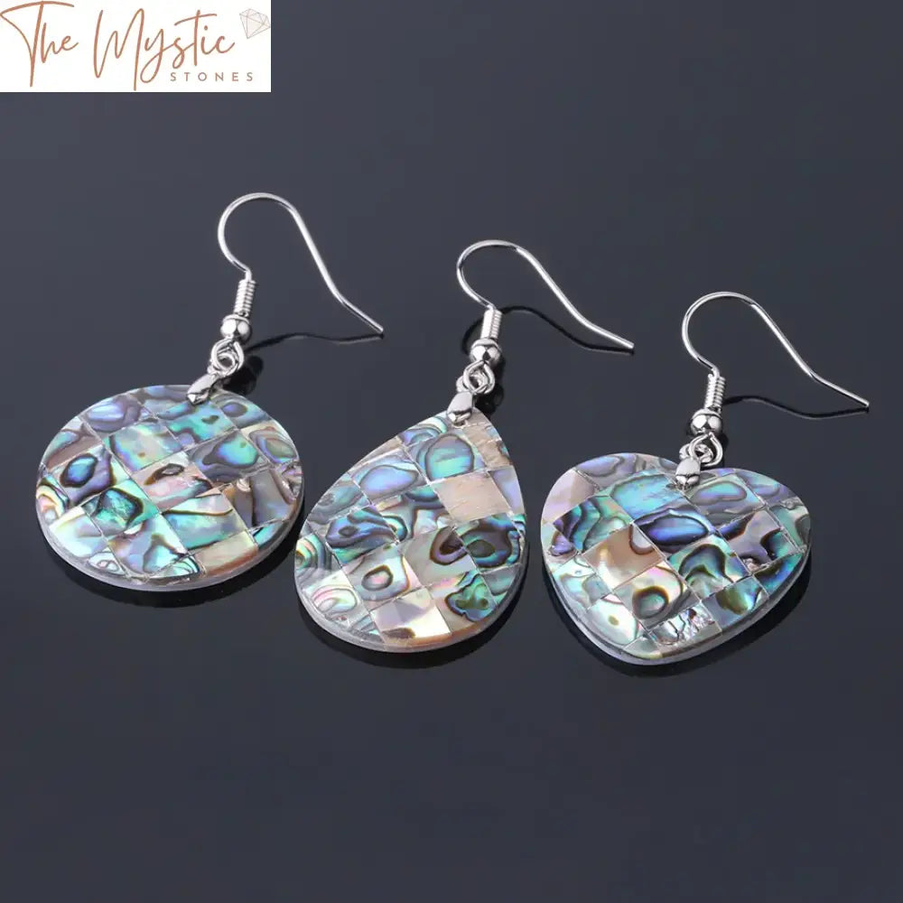 Abalone Shell Drop Earrings