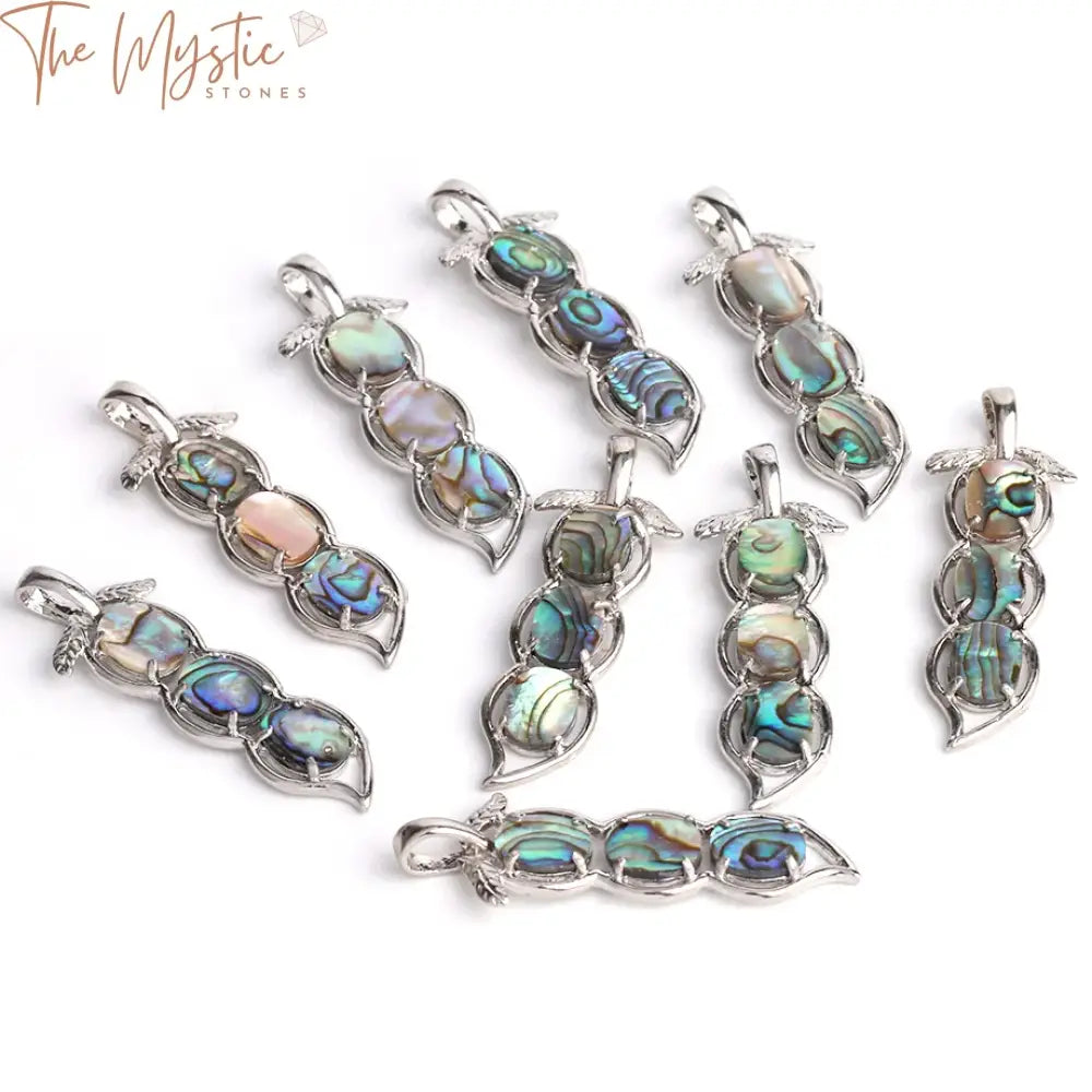 Abalone Shell Sword Pendant Necklaces