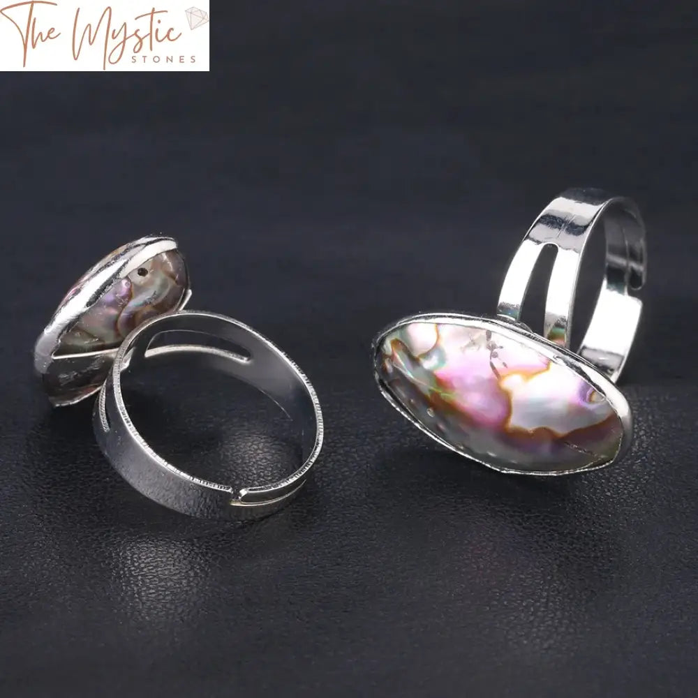 Adjustable Abalone Shell Ring