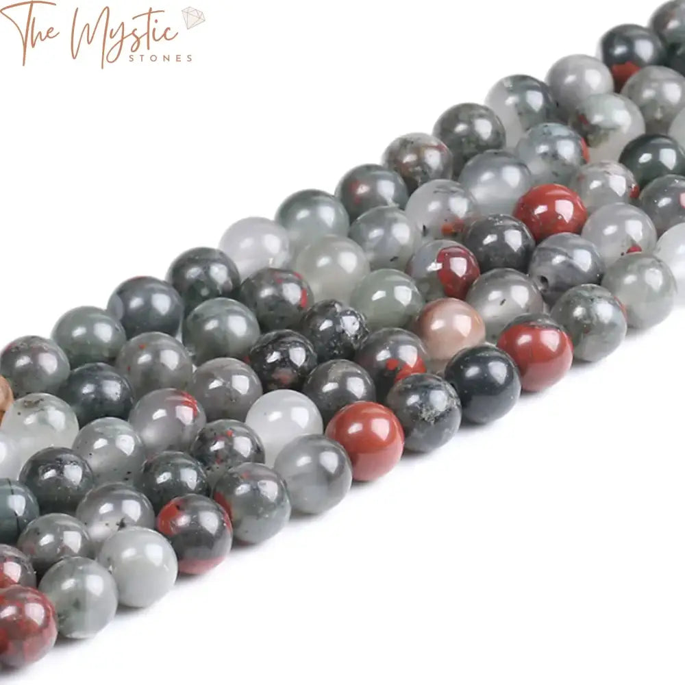 African Bloodstone Round Beads