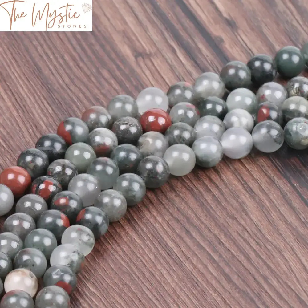 African Bloodstone Round Beads