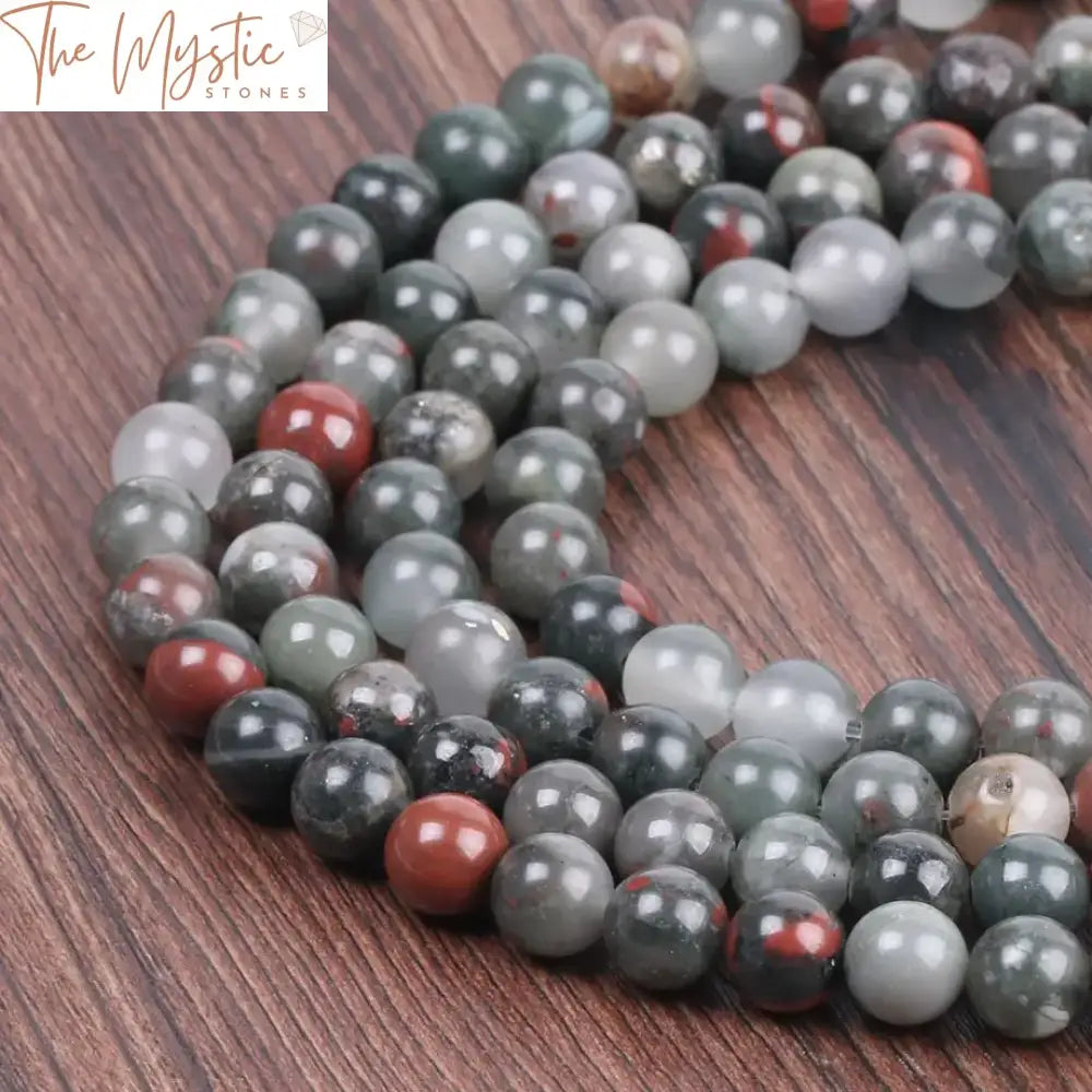 African Bloodstone Round Beads