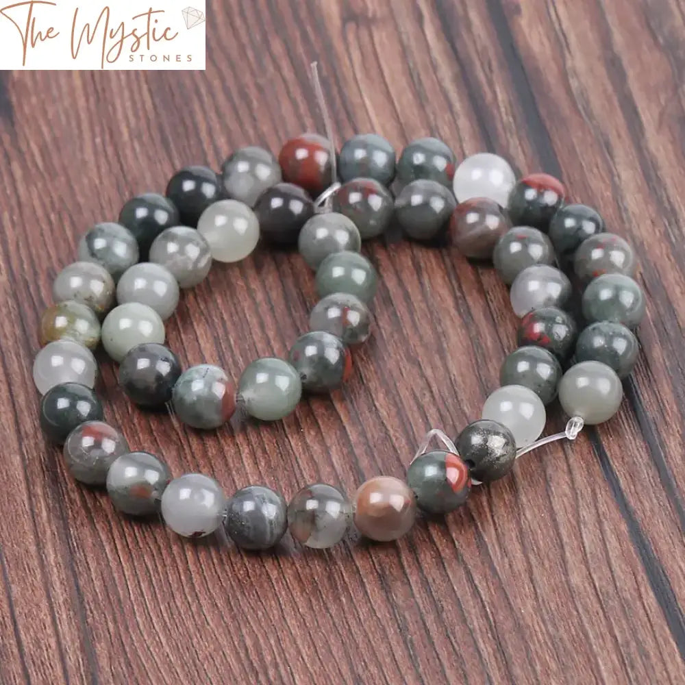 African Bloodstone Round Beads