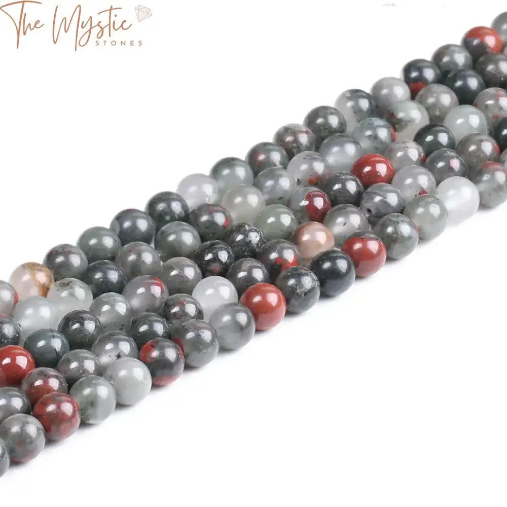 African Bloodstone Round Beads