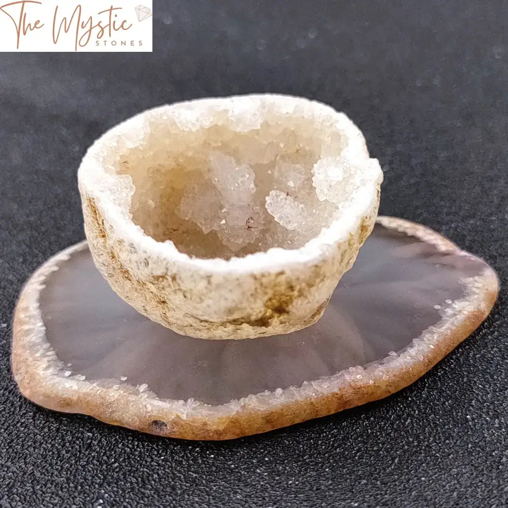 Agate Geode Crystal Coaster Set