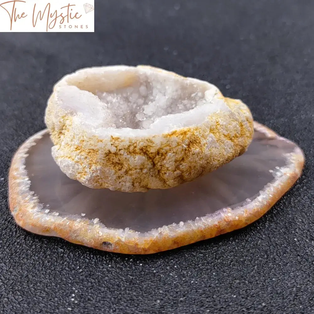 Agate Geode Crystal Coaster Set